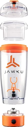 Miniatura 7 de JAWKU Botella agitadora de energía ahora con recipiente de almacenamiento seco // Un potente mezclador de 11,000 RPM y cargador integrado para tus