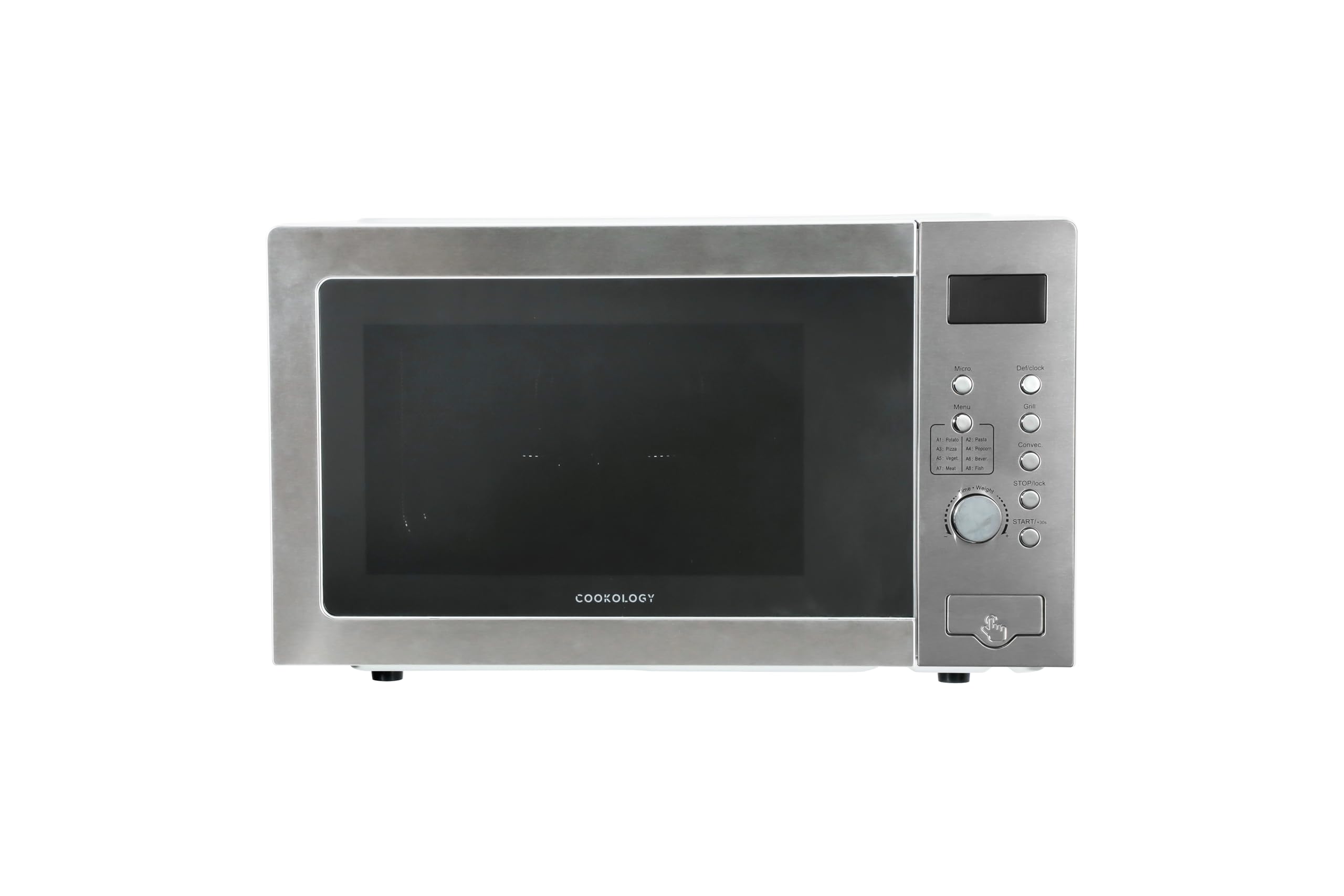 Cookology 25L Freestanding Combi 900W Microwave 2200W Oven & Grill - 31.5cm Turntable - 5 Power Levels - Defrost Function - Easy-Clean - Stainless Steel