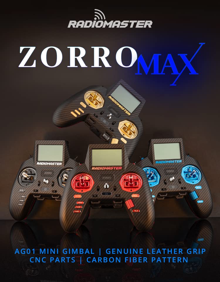 Amazon | RadioMaster Zorro MAX Edition CNC AG01 ミニホールジンバル