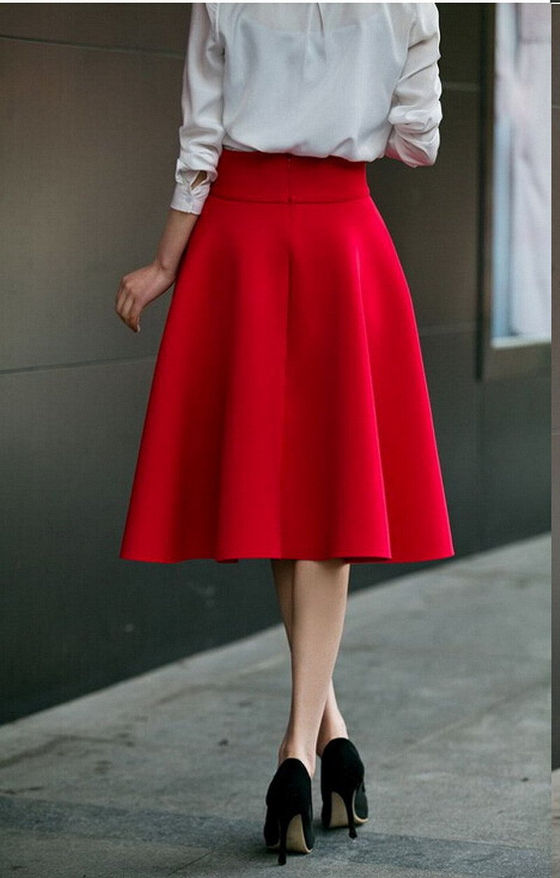 Jupe plissée Jupe De Taille Plus Maigre Jupes À Taille Haute Femme Jupe Plissée