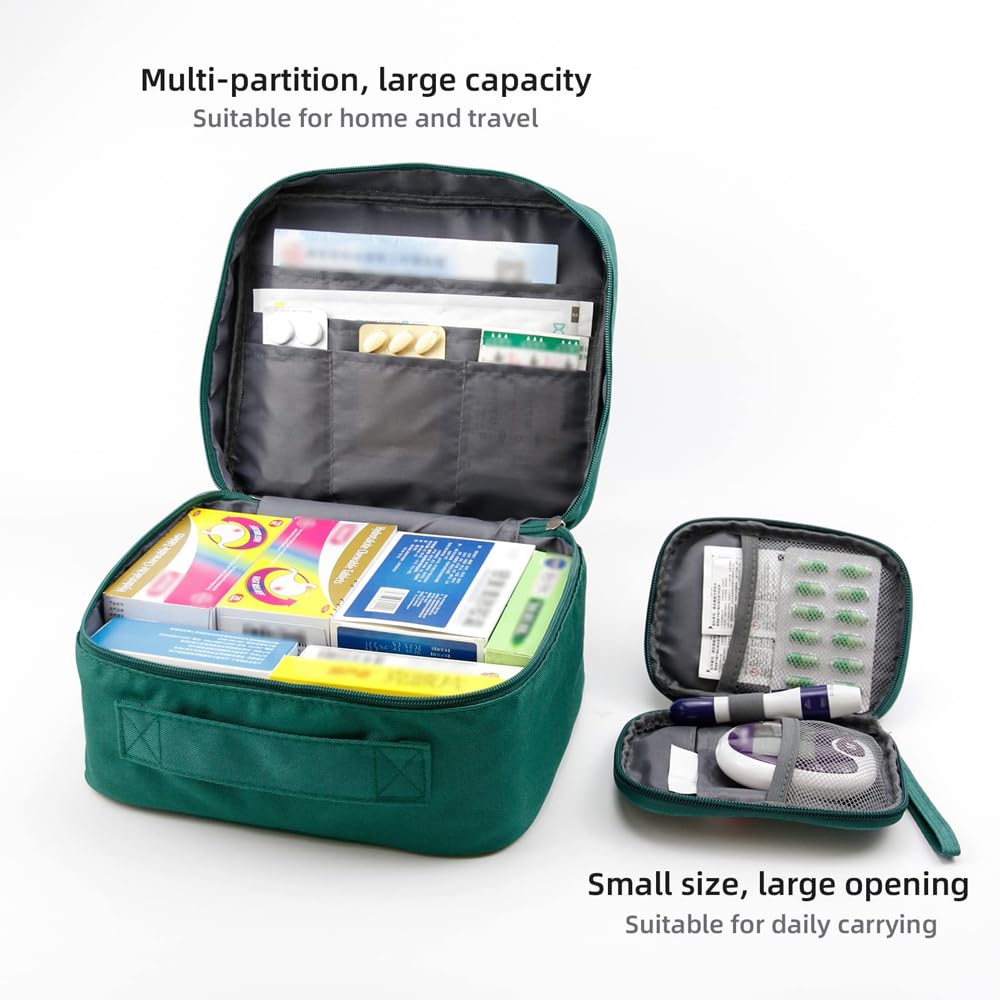2 Pezzi Borsa per Medicinali, Kit Borsa di Pronto Soccorso