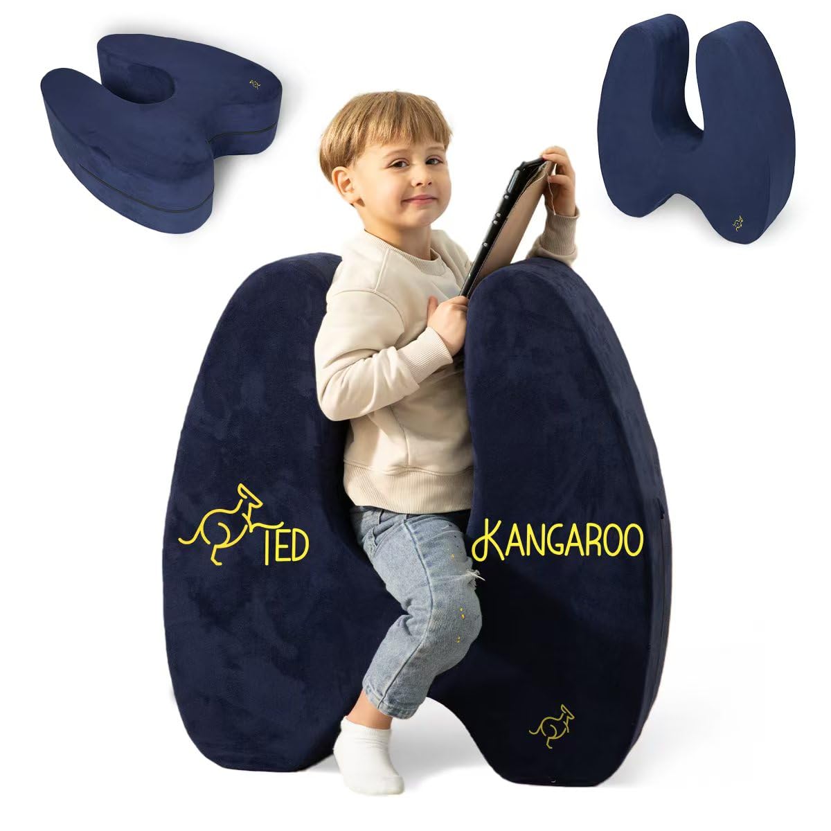 TED KANGAROO Sensory Chair for Kids | Sensory Soft Squeeze Seat for Children | Machine Washable Cover