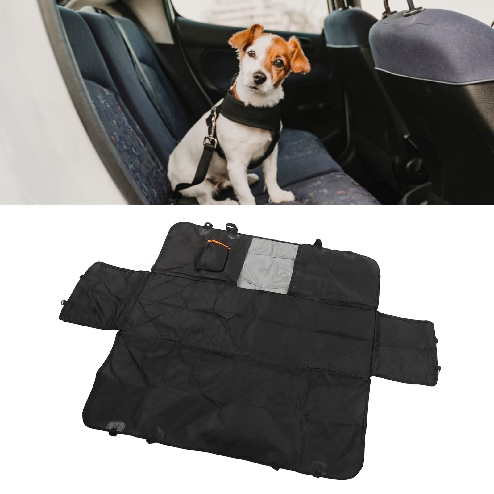Hunde-Autositzbezug, Wasserdicht, Atmungsaktiv, Oxford-Stoff, Bequeme Hängematte für Haustiere, 145 X 135 cm