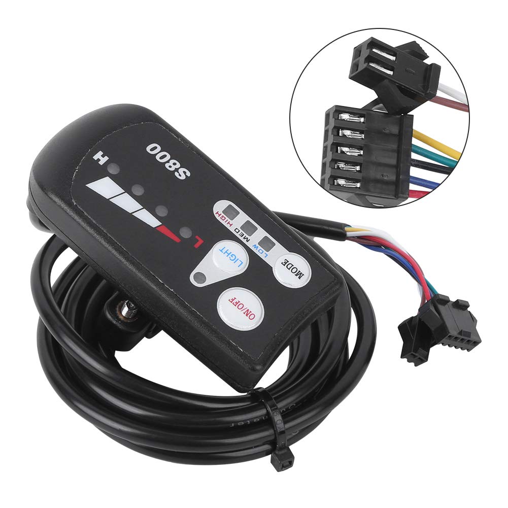 Alomejor Compteur LED vélo électrique, Écran Horizontal Haute visibilité Compteur Batterie Lithium Longue durée for mécaniciens Professionnels et ateliers de réparation