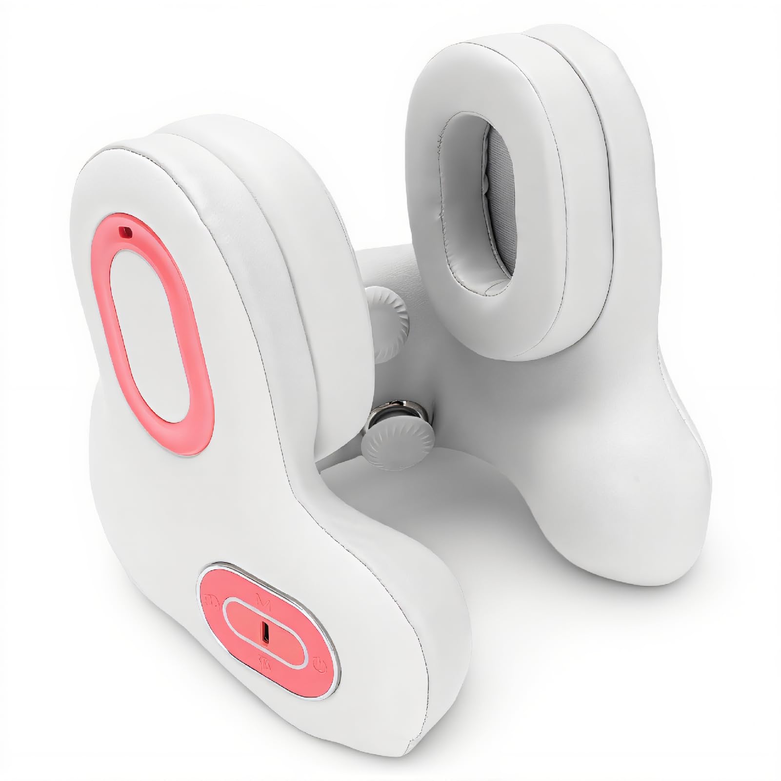 Jectse Reise Kopfstütze mit Musik, Heizfunktionsgeräuschstündung Reisehalskissen mit Bluetooth Headset, Ergonomischem Design Musikkissen für Zuhause, Büro und Reisen