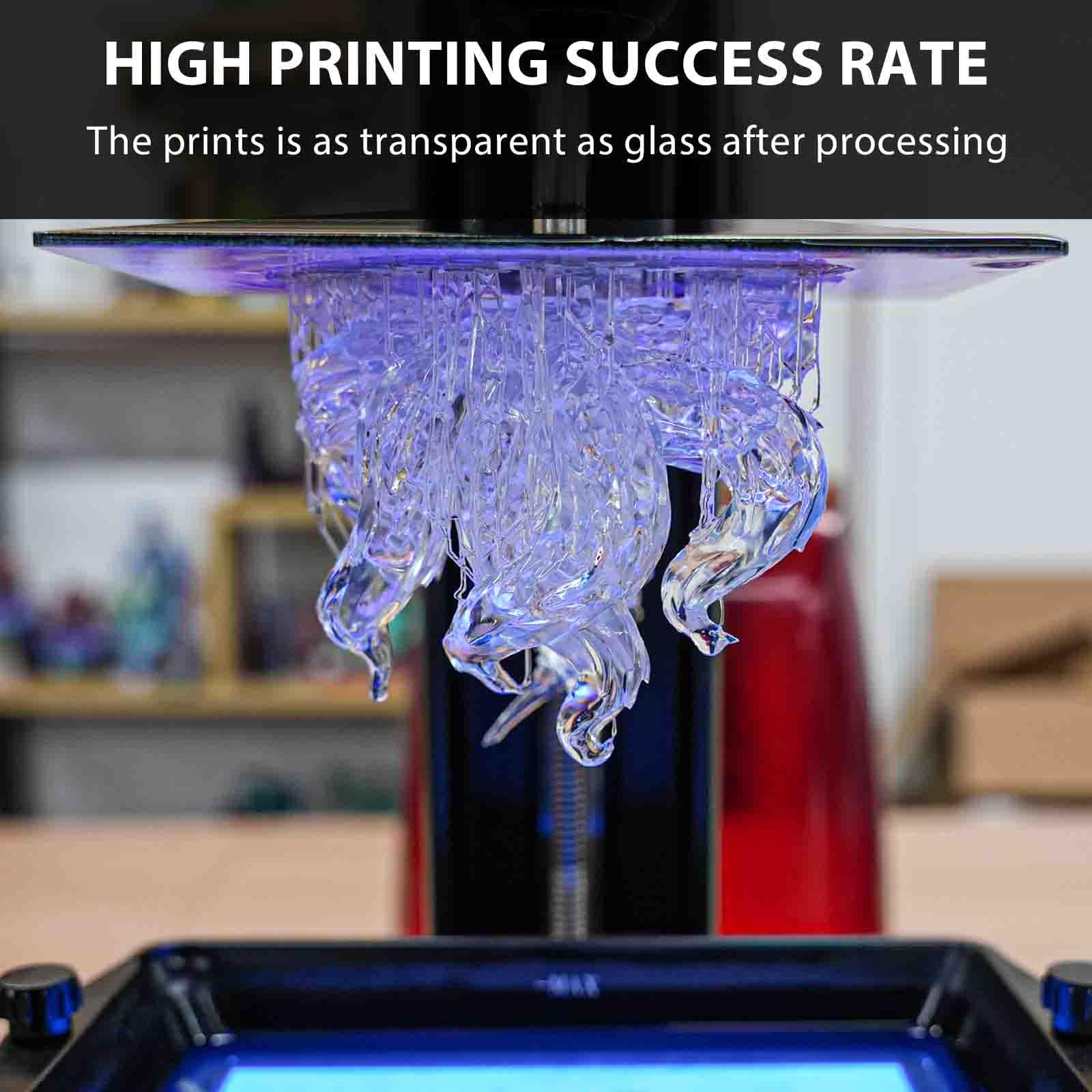 Aceaddity 3D-Druckerharz 1KG - Hochfestes UV-Harz 405nm Schwarz