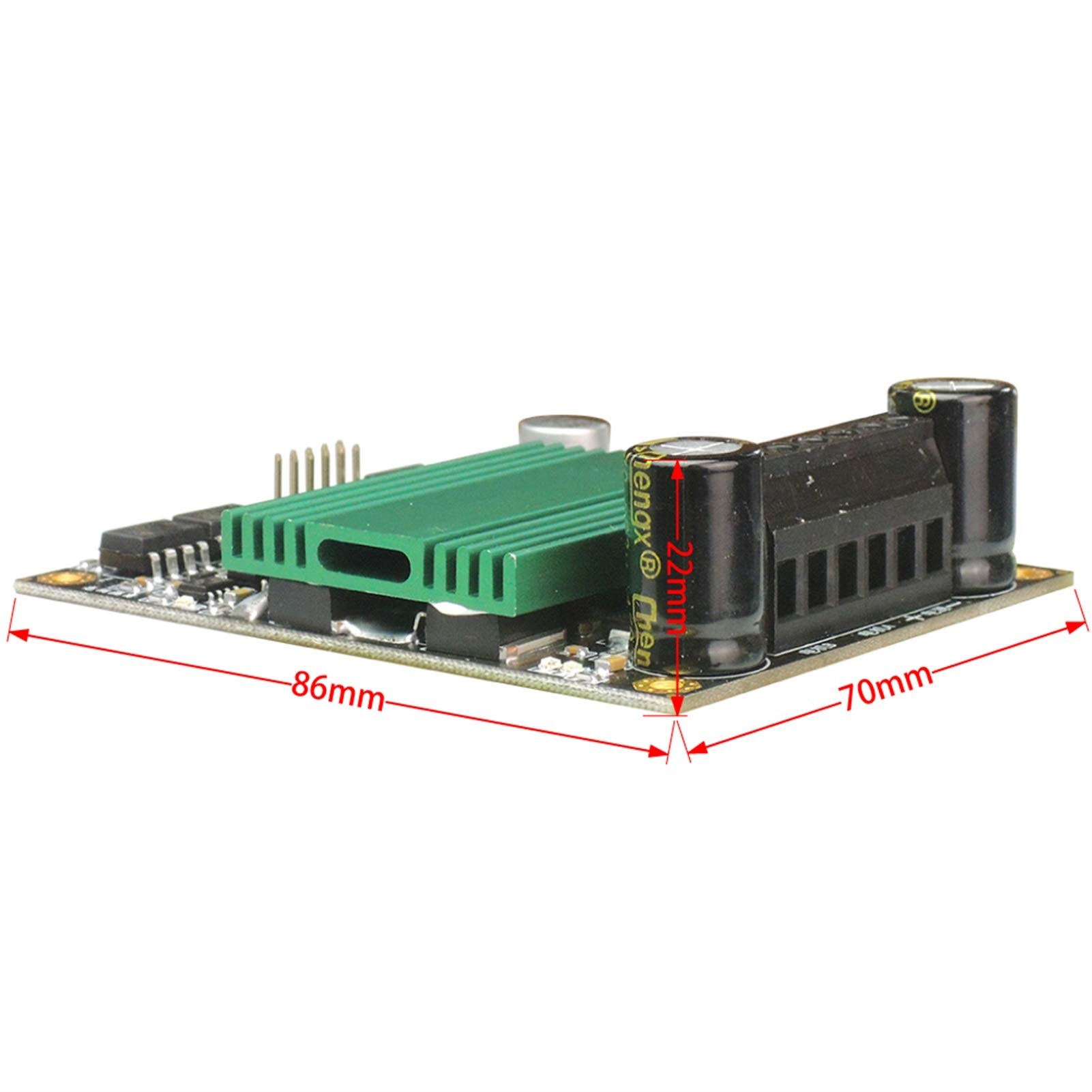 zxxin-Gleichstrommotoren, 12V ~ 48V 100A DC Motor, Antriebsmodul Board Hochfrequenz H-BRÜCKE Dual-Kanalmotor, Modullaufwerk, dauerhaft