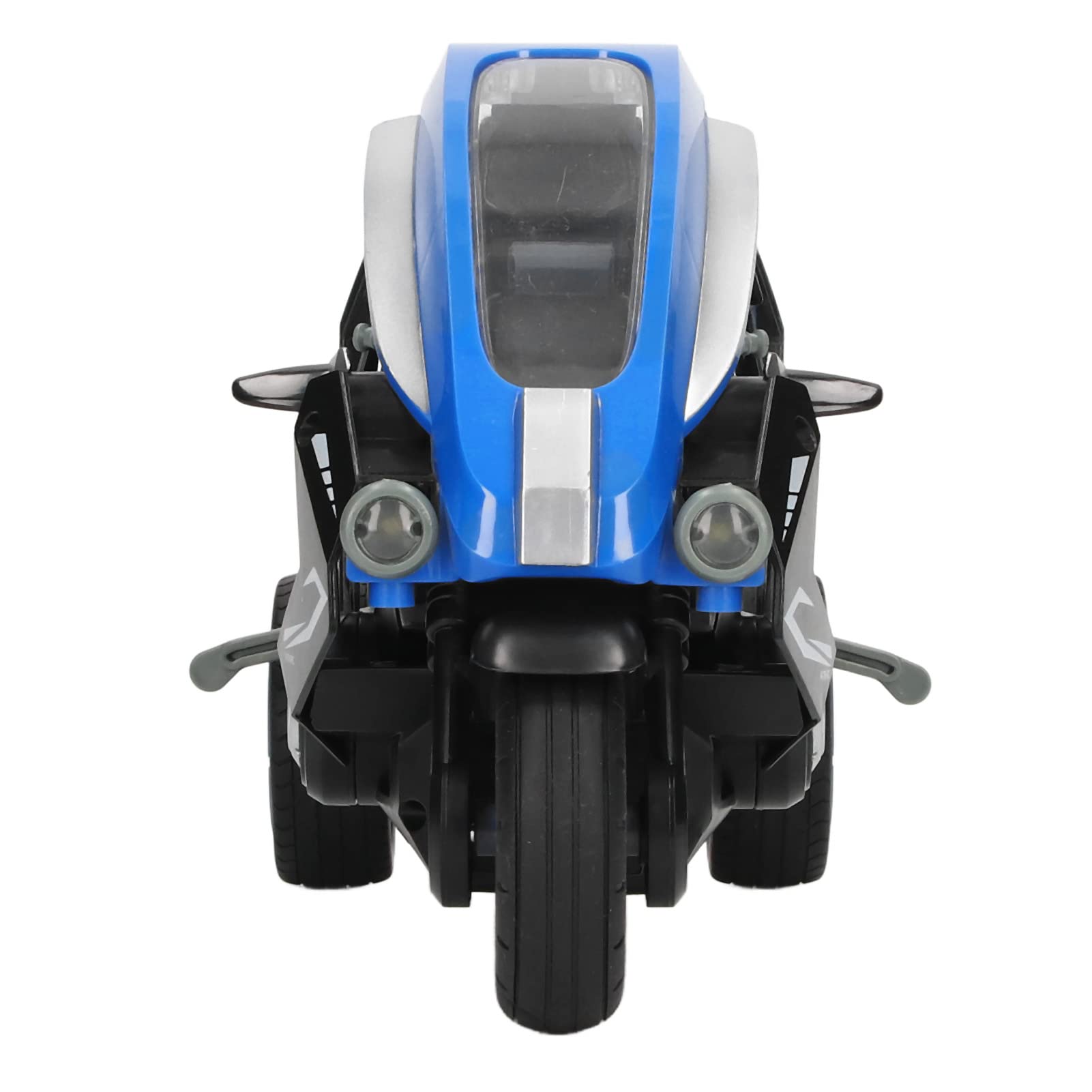 VGEBY RC Drift Moto, Échelle 1:8 Haute Vitesse 3 Roues Télécommande Stunt Moto pour Enfants Enfant pour Extérieur Intérieur(Bleu)