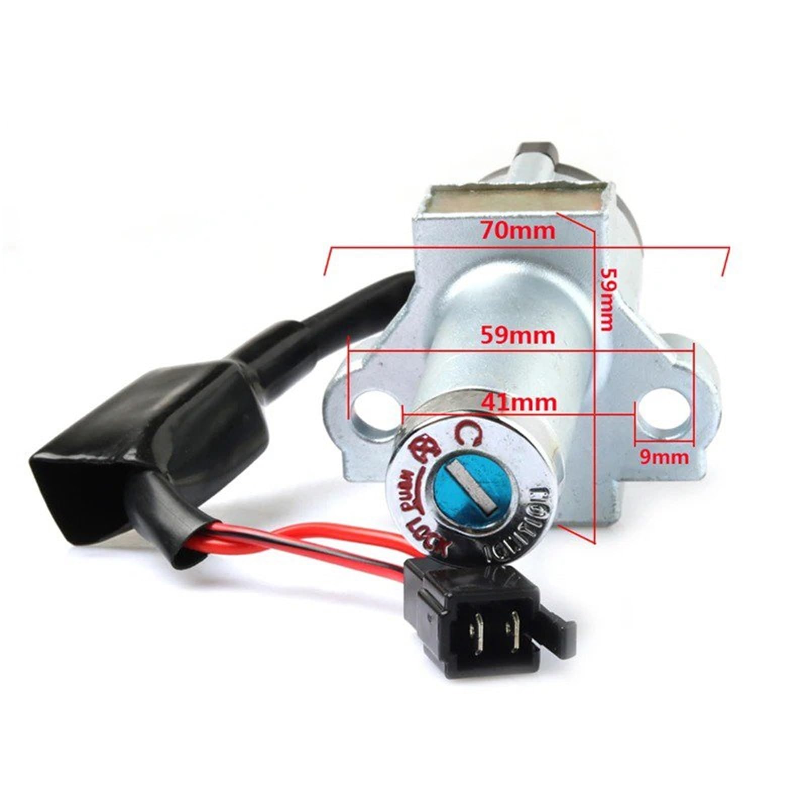 para CB125 CB125F CB 125F 125 Ace CG125 Y XL125 Interruptor Encendido Llave La Tapa Depósito Combustible Cerradura Panel Lateral Tanque Interruptor Ignición Moto(Switch Assy)