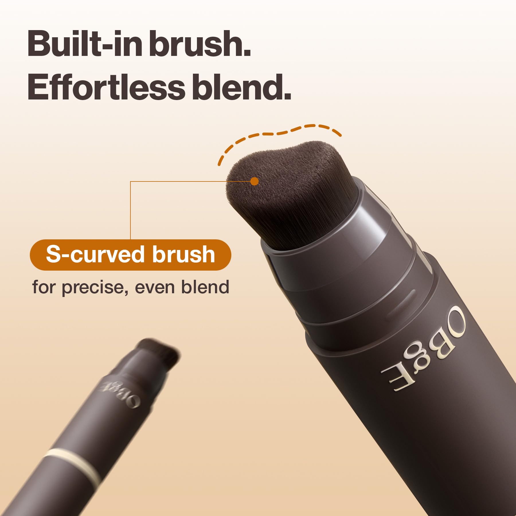 OBgE Base De Maquillaje En Barra Natural Cover Con Brocha Para Una Corrección Y Cobertura Impecables Del Tono De Piel. Larga Duración Para Uso Diario. 23 (0.5 Oz) Arena.