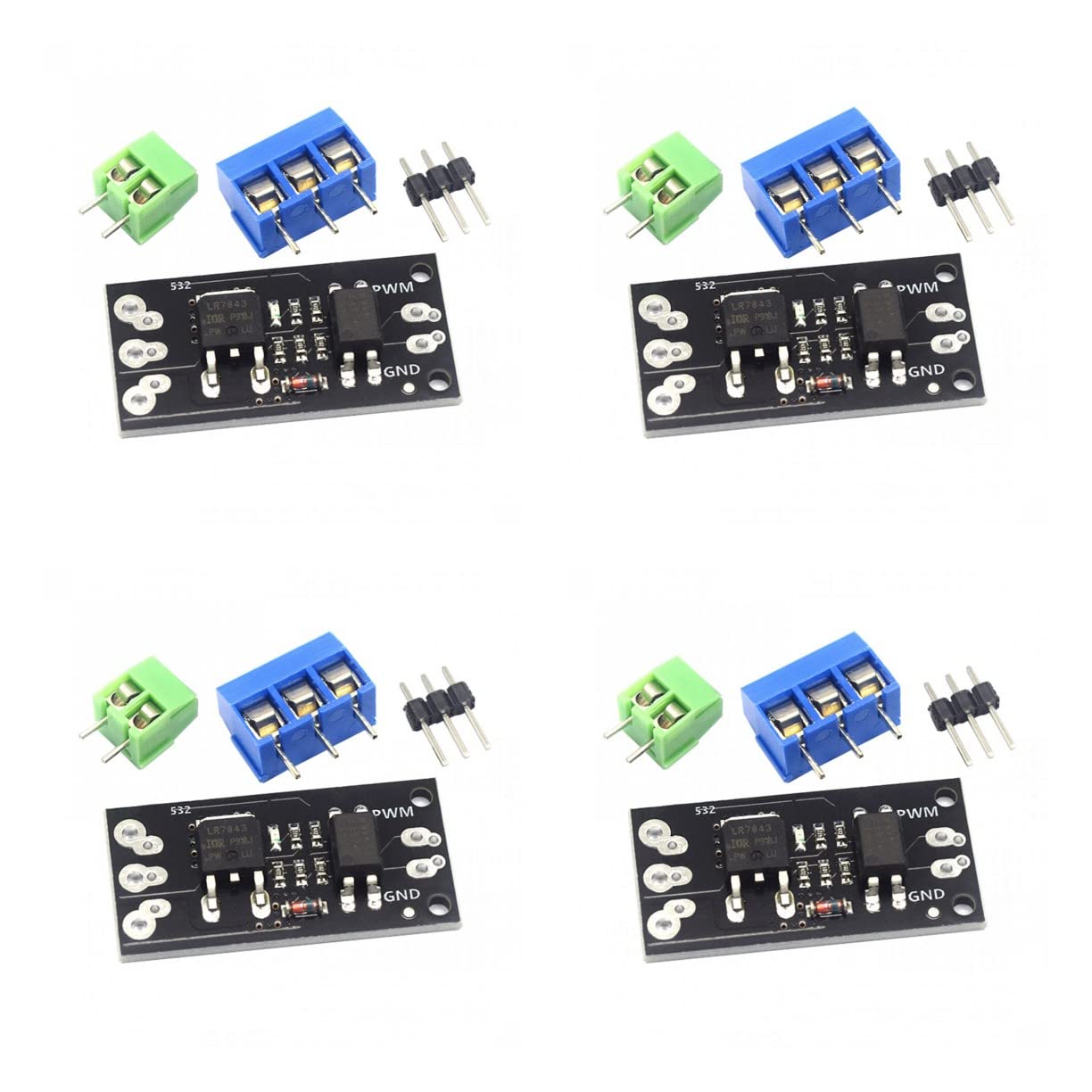 JZK 4Pcs LR7843 MOS Module, LR7843 MOSFET Module, LR 7843 MOSFET control Module LR784, Field effect Module