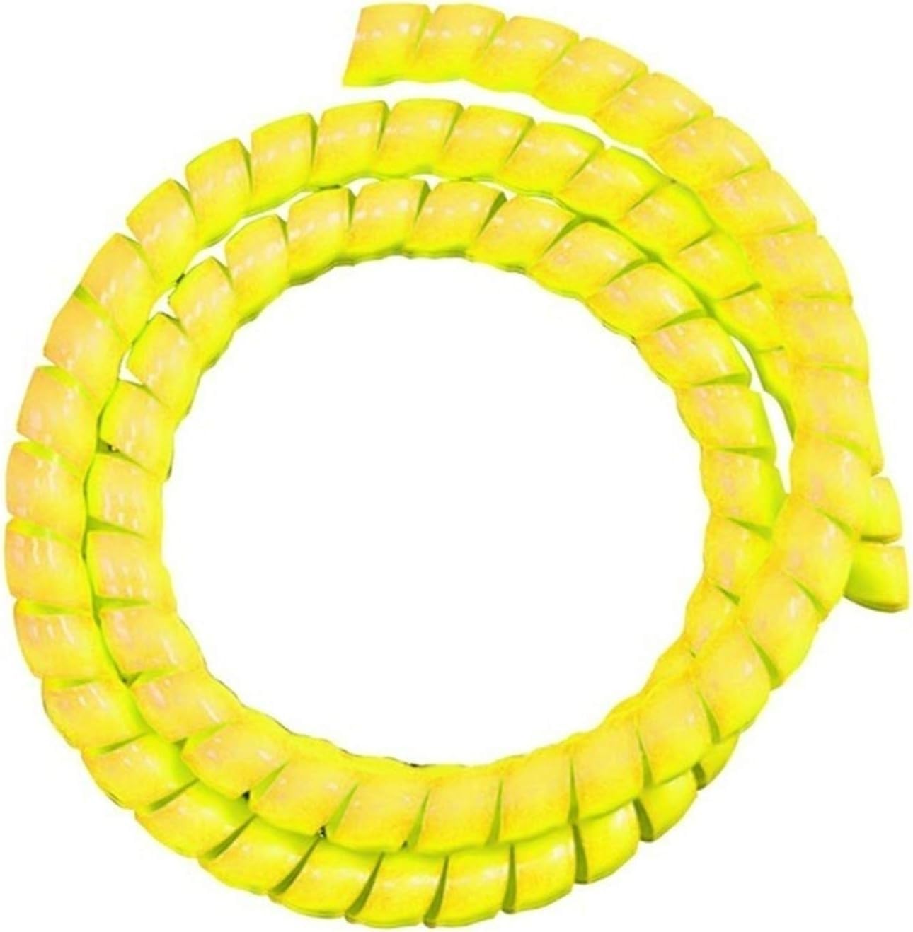 Tube Cable Organizer, 500 cm, 8 mm to 50, Spiral, Ognioodporny pokrowiec ochronny, opaska do zwijania, pokrowce na (żółty, 45 mm)