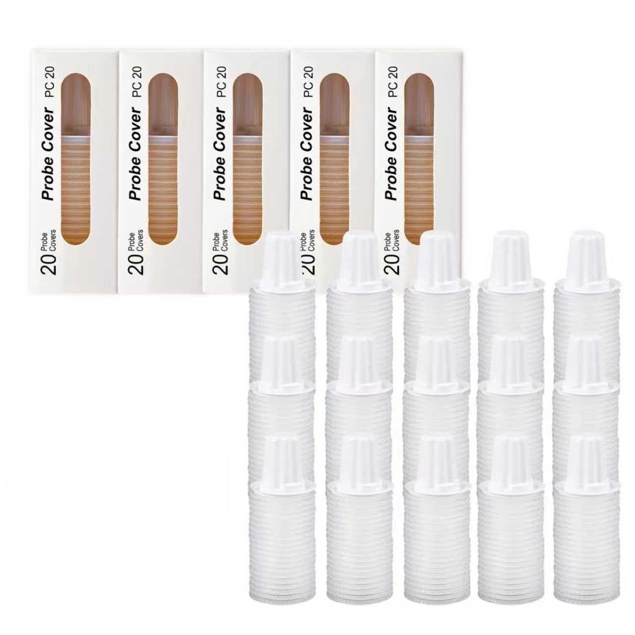 Photo 1 of 1000Pcs Ear Thermometer Probe Covers,Lens Filters,Thermometer Covers Disposable, Hygienic Probe Covers for Digital Thermometer, Compatible with Braun Models Digital Disposable Covers