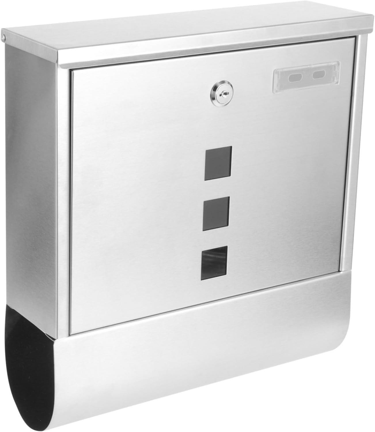 Stainless Steel Wall Mount Mailbox Envelope Box for Home Office Outdoor Use Letter Holder with Retro Design and Strong Construction