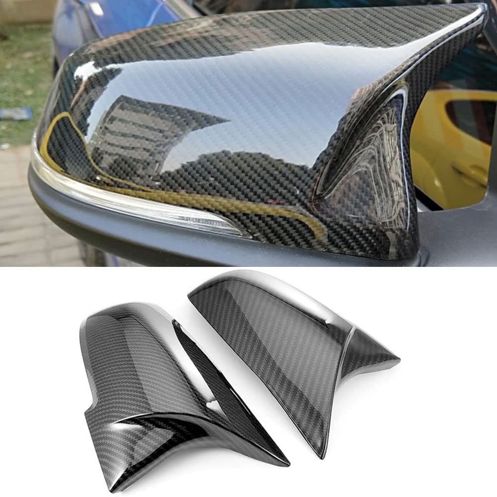 Pack of 2 Car Mirror Caps, Replacement Mirror Caps, Replacement for F20 F21 F22 F23 F30 F31 F32 F33 F36 F87 M2 X1 E84 (Left + Right)