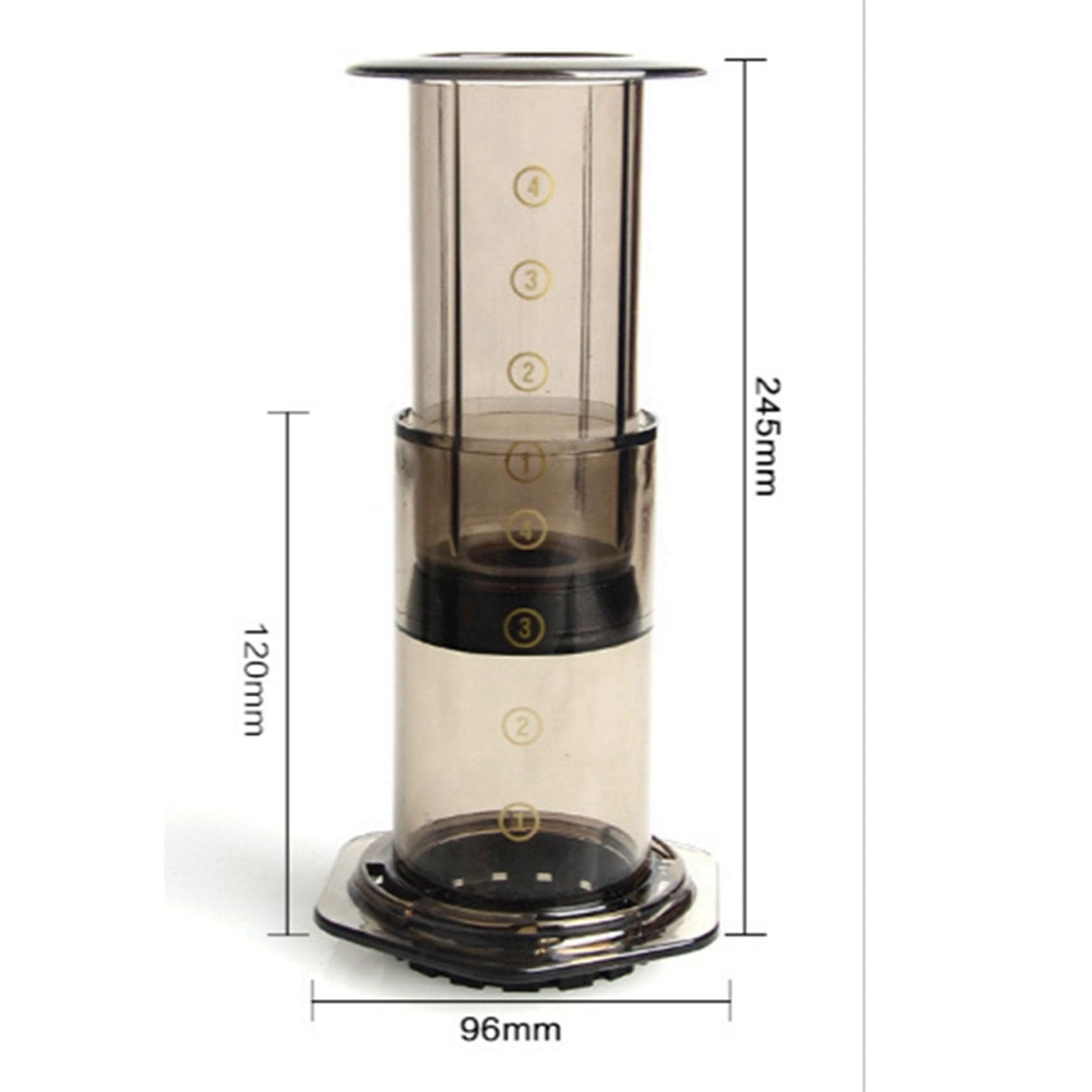 2 cafeteras portátiles para cafeteras francesas, prensadas a mano, filtro antigoteo para oficina, hogar, viajes, campamento, cafetera