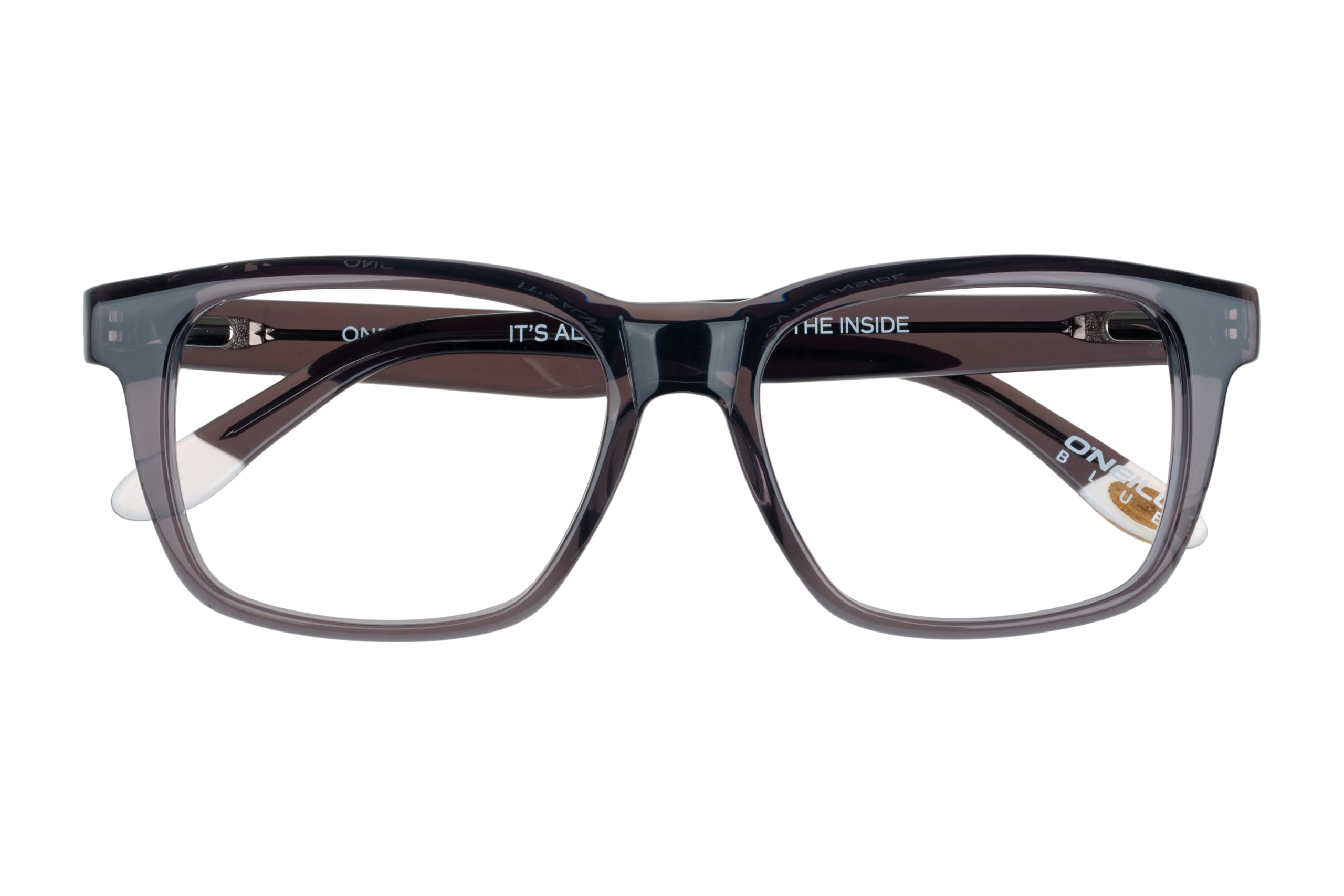 O'Neill Brille mit Sehstärke für Herren optional mit Sonnenbrillentönung oder Blaulichtfilter, Rechteckig, gefertigt aus Acetat (inklusive Brillenetui)