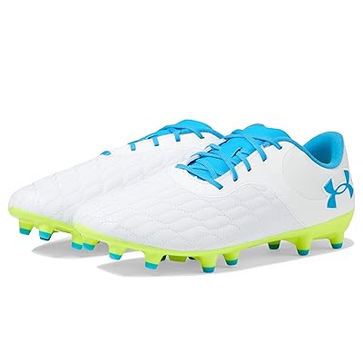 Under Armour Magnetico Select 3.0 FG Soccer Cleats Soccer Shoes White/High Visibility Yellow/Capri