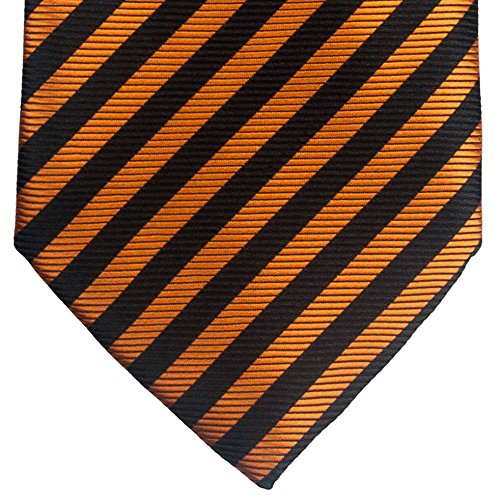 Retreez Striped Woven Microfiber Boy's Tie - 8-10 years2
