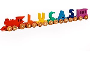 Personalized Wooden Name Train with Magnet