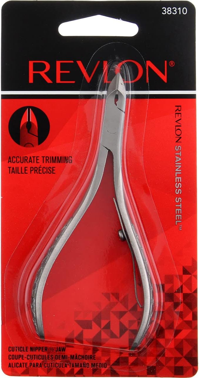 Revlon HalfJaw Cuticle Nippers 1 Ea (Pack of 2) Assorted Style