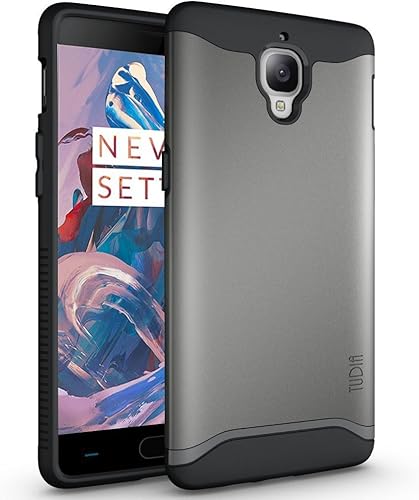 TUDIA Funda OnePlus 3T OnePlus 3 delgada y resistente fusionar protección extremaresistente pero delgada de doble capa para OnePlus 3T OnePlus 3