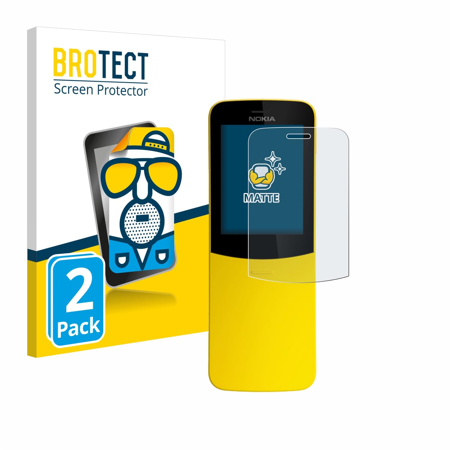 Brotect Pellicola Protettiva Opaca Per Nokia 8 - Antiriflesso E Anti-Graffio - 2 Pezzi - Made In Germany - 3