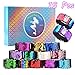 KUUQA 16 Pcs Magique Paillettes Sirène Bracelets 2-Couleurs Paillettes Réversible Glitter Slap Bracelets pour Les Fêtes d'anniversaire des Enfants Sacs Fournitures (Couleurs Aléatoires)