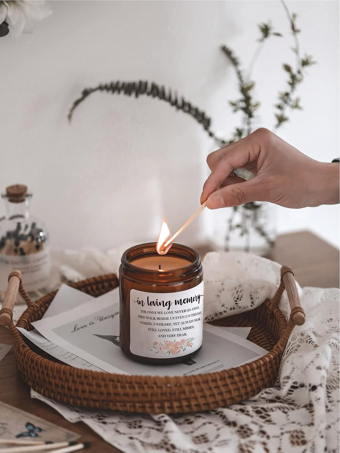 Condolence Gifts Candle for Loss of Loved One, Funeral, Bereavement or Miscarriage, Sympathy Gifts - Image 5