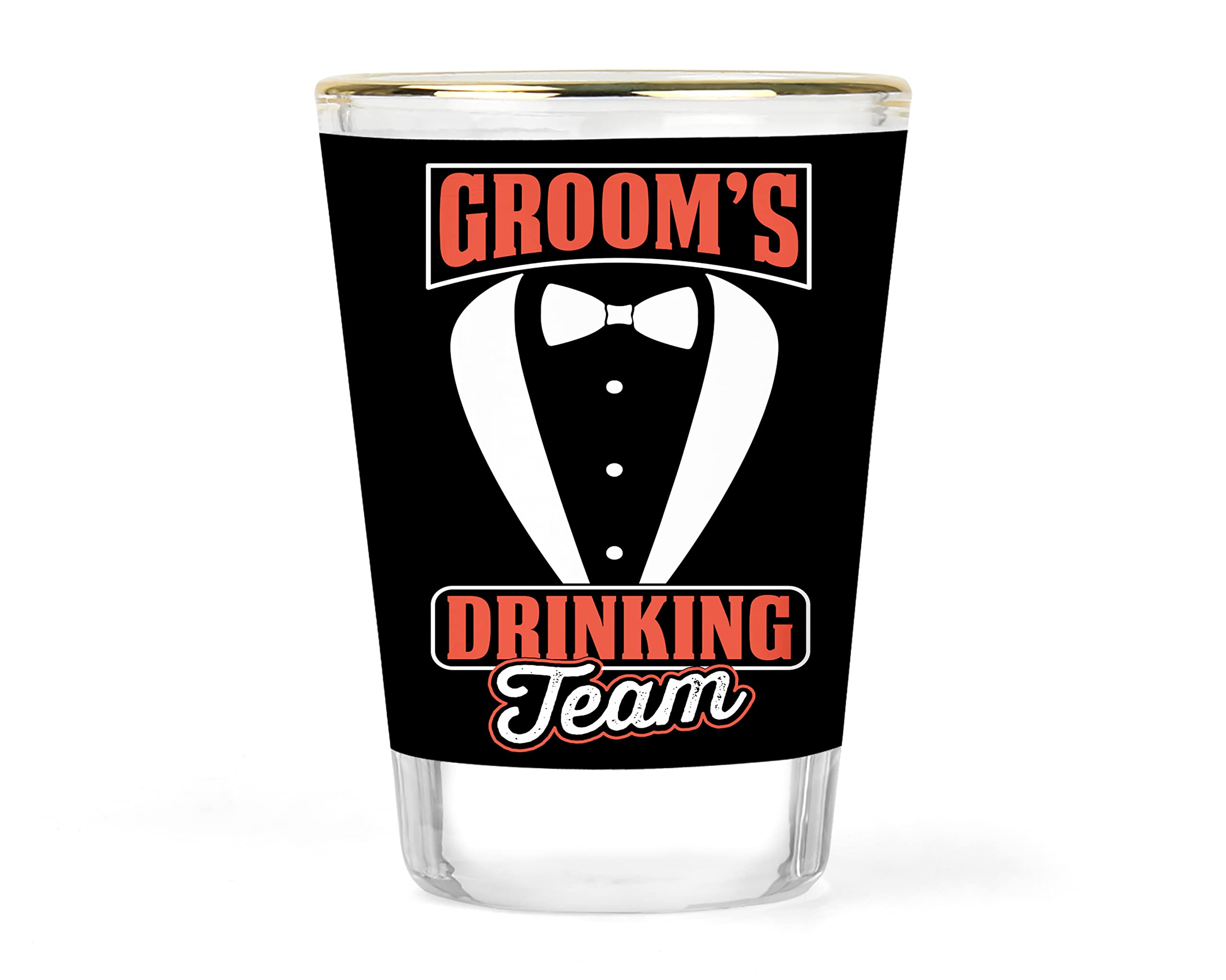 Bachelor Party Shot Glass - Bachelor's Weekend Shot - Groom Shot Glass - Groom's Drinking Team Glass - Groomsmen Shot - Grooms Party Favor - Groomsman Gifts