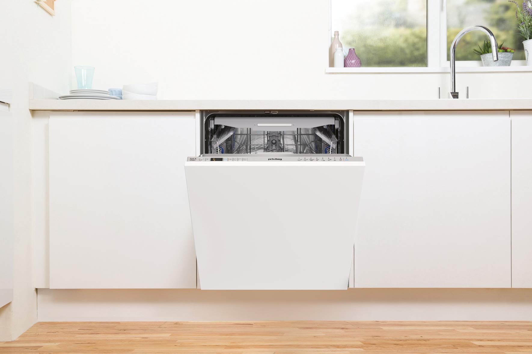 Privileg RIO 3T131 A FE X Vollintegrierbarer Geschirrspüler 60 cm 14 Maßgedecke Fast&Clean 28' Auto Door Push&Go Multizone Startzeitvorwahl Vollwasserschutz Energieklasse D