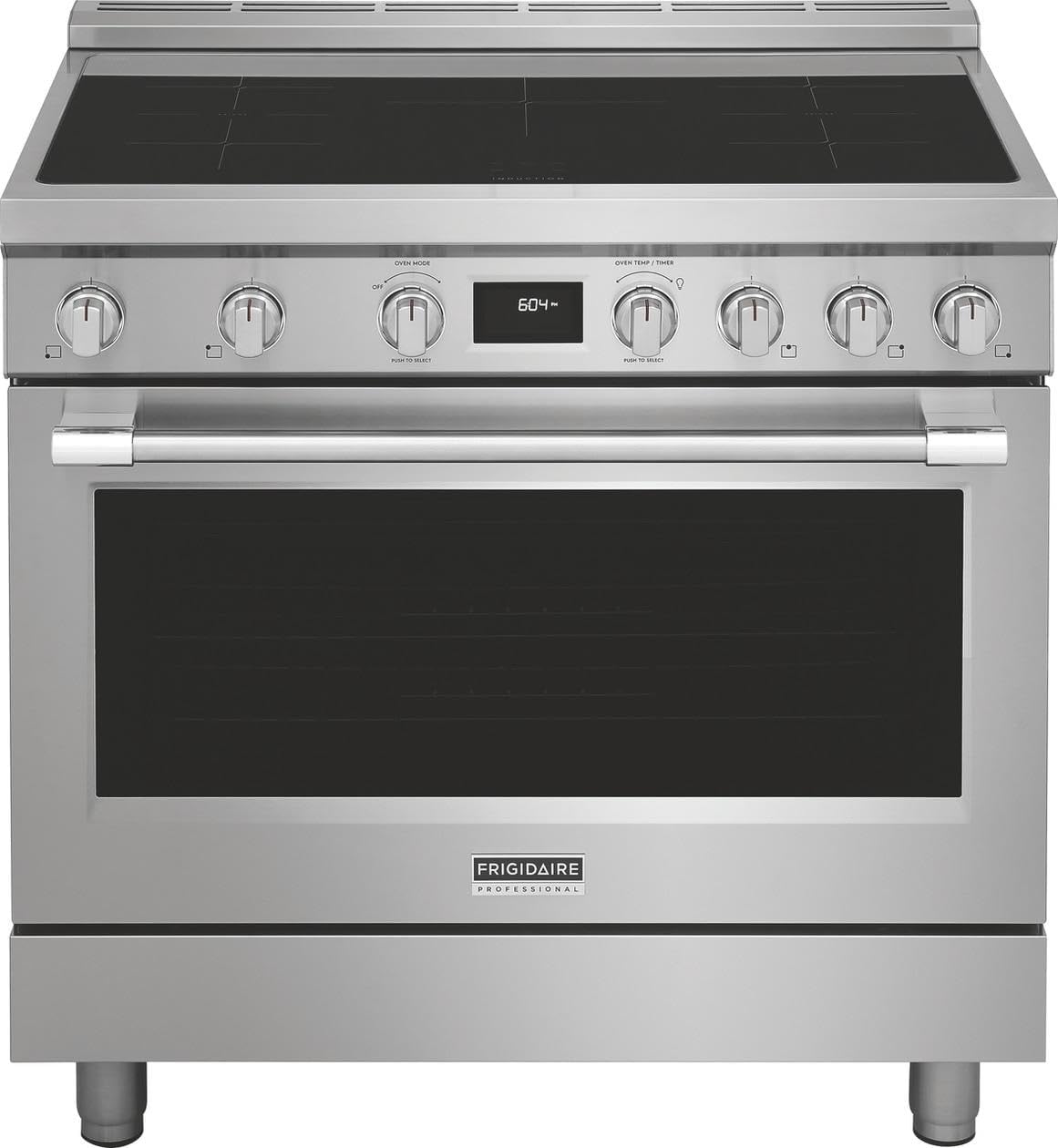 Frigidaire Professional 36 in. 5 Element Slide-in Induction Range in Stainless Steel with Dual Fan Convection PCFI3670AF