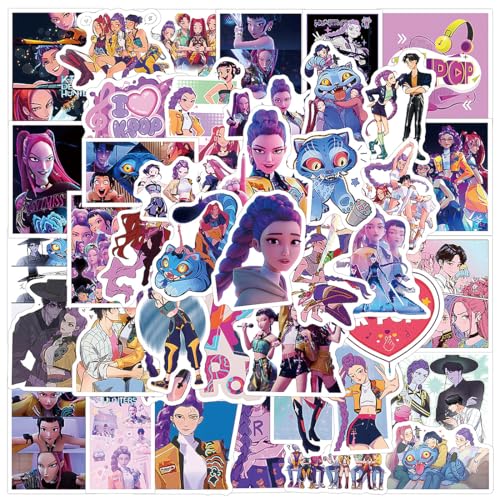 SUJEBKC 55Piezas Pegatinas La Caza De Brujas Pegatinas,Kpop Graffiti...