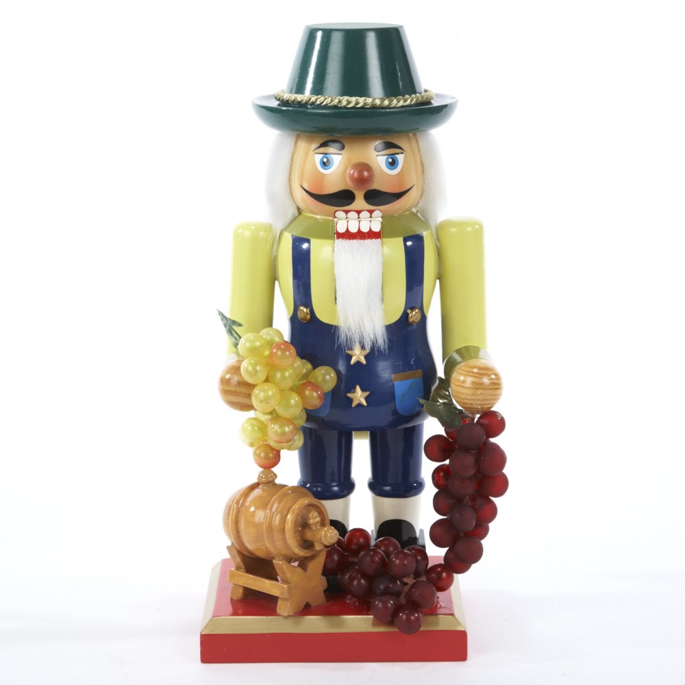 Casse-Noisette en Bois Vigneron Kurt Adler 26 cm Décoration Noël Traditionnelle