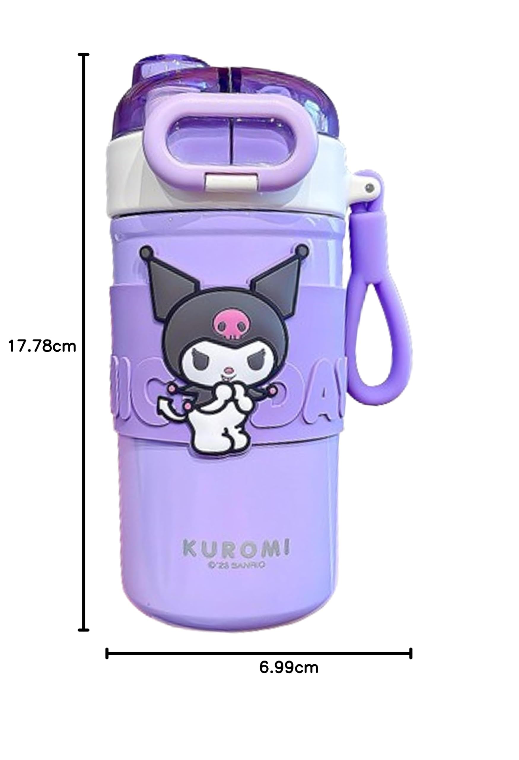MNSRUU Edelstahl-Wasserflasche 590 Ml – Mit Blumenmuster, Isoliert, Strohhalm-Deckel, Für Kinder & Erwachsene