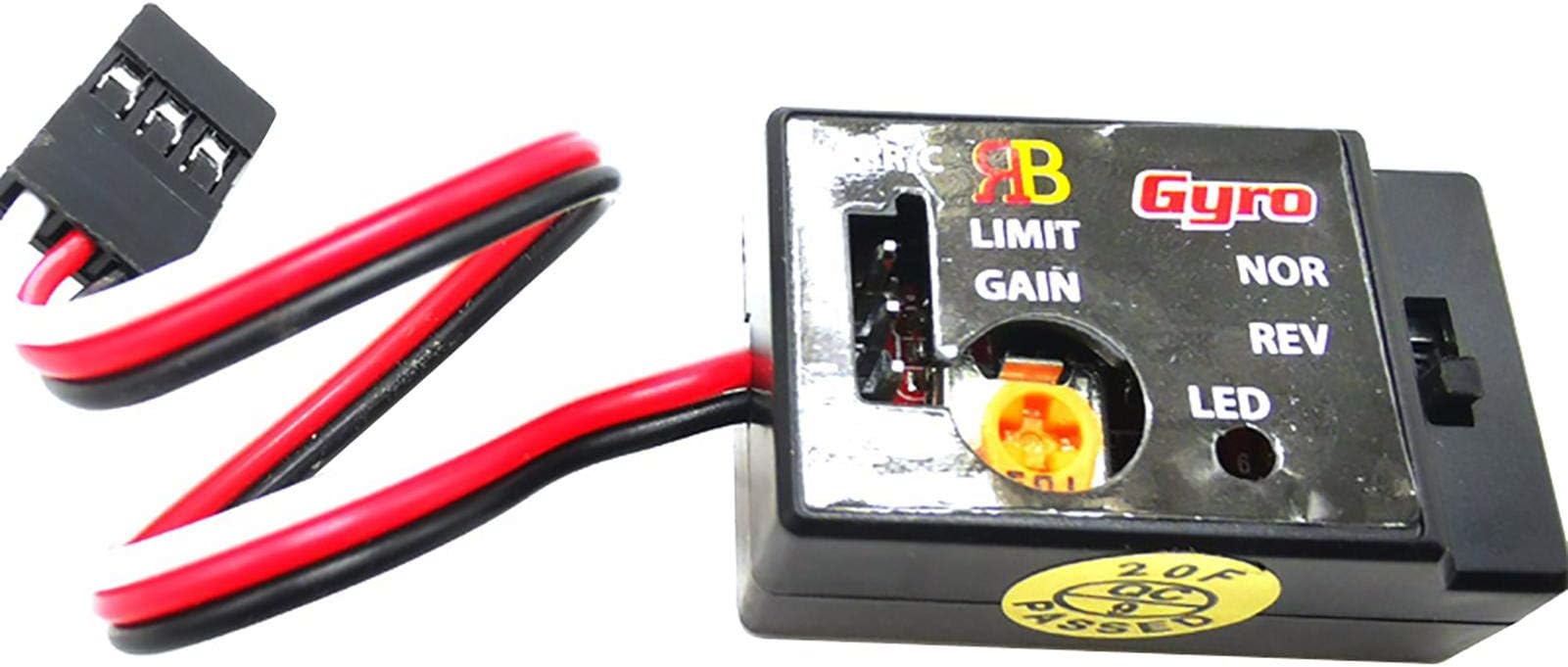 Mini Gyro Module for RC Cars Drift Drive, Automatic Stability Control Gyro | Sensitivity Adjustable, Easy to Operate, R484 Analog SMM System Mini RC Car Gyro Stabilizer 4-6V for WPL D12