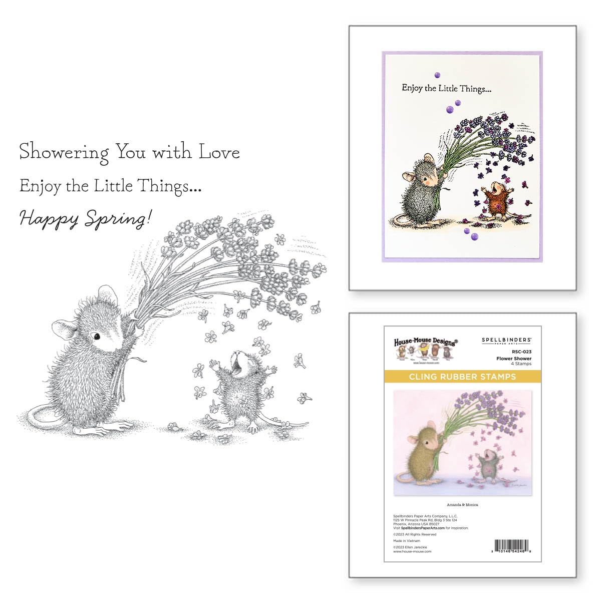 Spellbinders BD-0847 House-Mouse Spring Has Sprung Collector Bundle