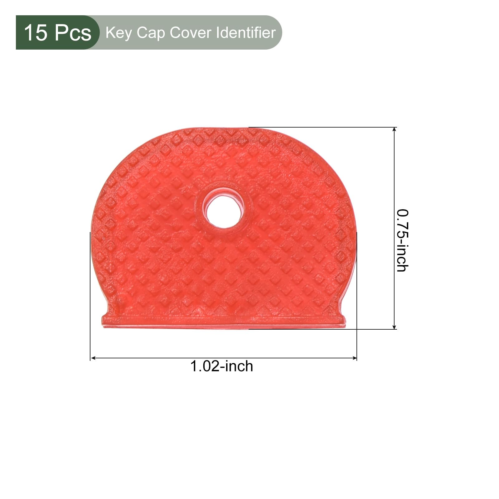 YOKIVE 15 Pcs Key Cap Cover Identifier, Silicone Semicircle Key Identifier Tags Protecting from Dirty - Image 2