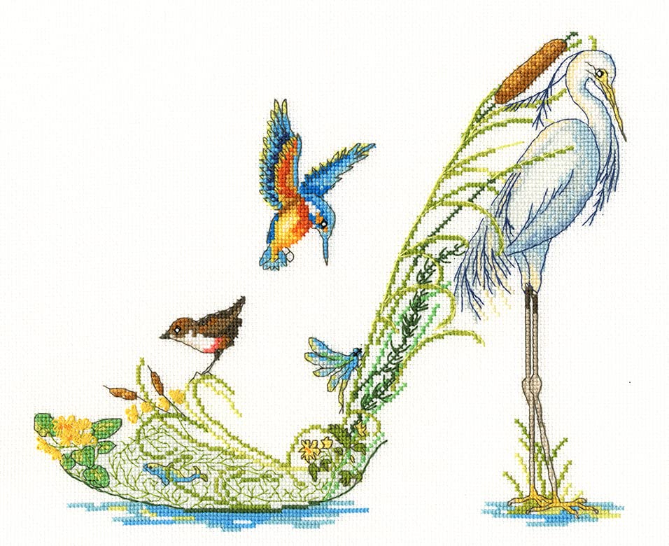 Bothy ThreadsCross Stitch Kit - Along The Riverbank