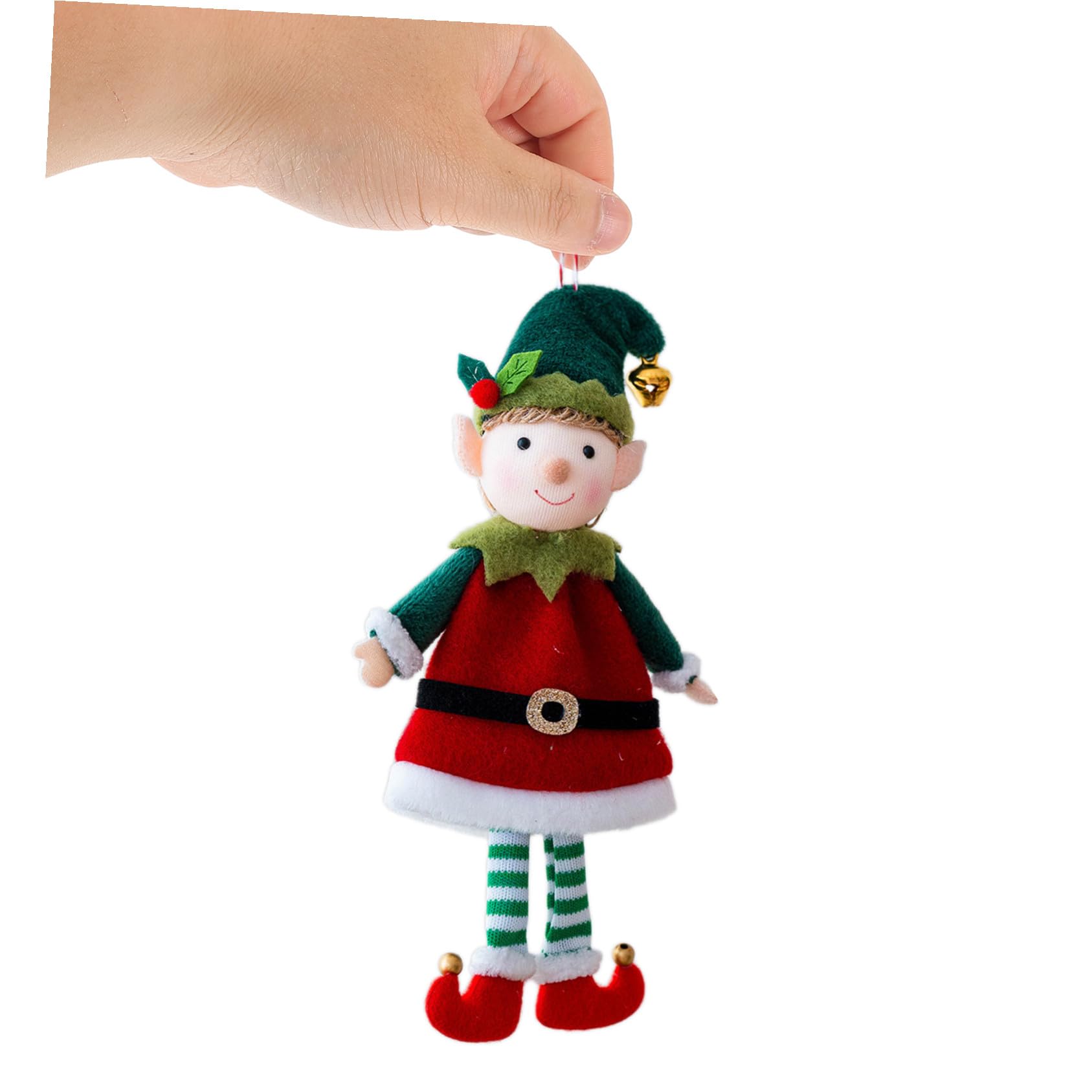ABOOFAN 2pièces Couple de Peluches Elfes Décoratives Douces Noël pour Sapin et Fêtes Hiver Lot de Figurines Peluche