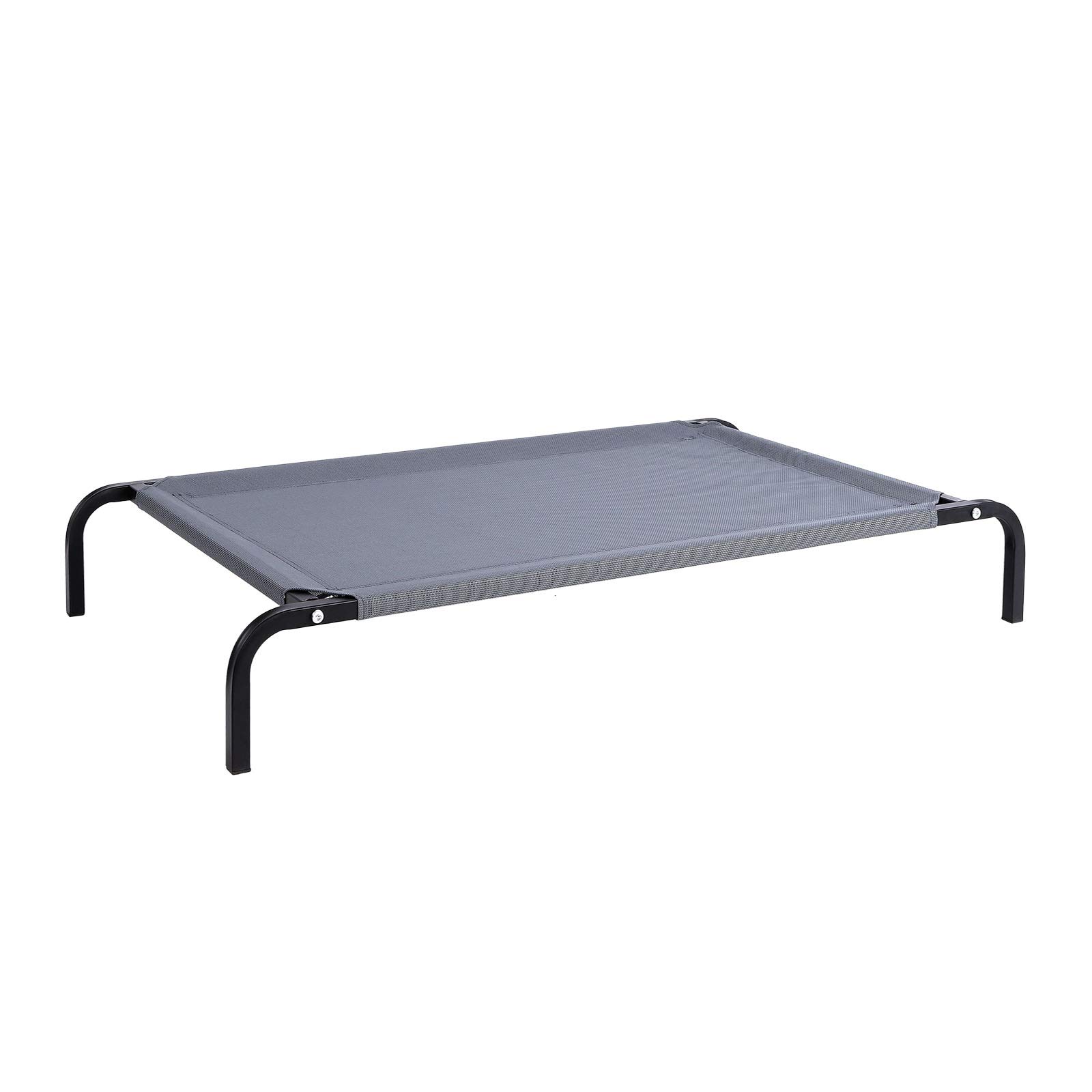 lionto Cama elevada para Perros Tejido en Textilene, (M) 106x62 cm Gris