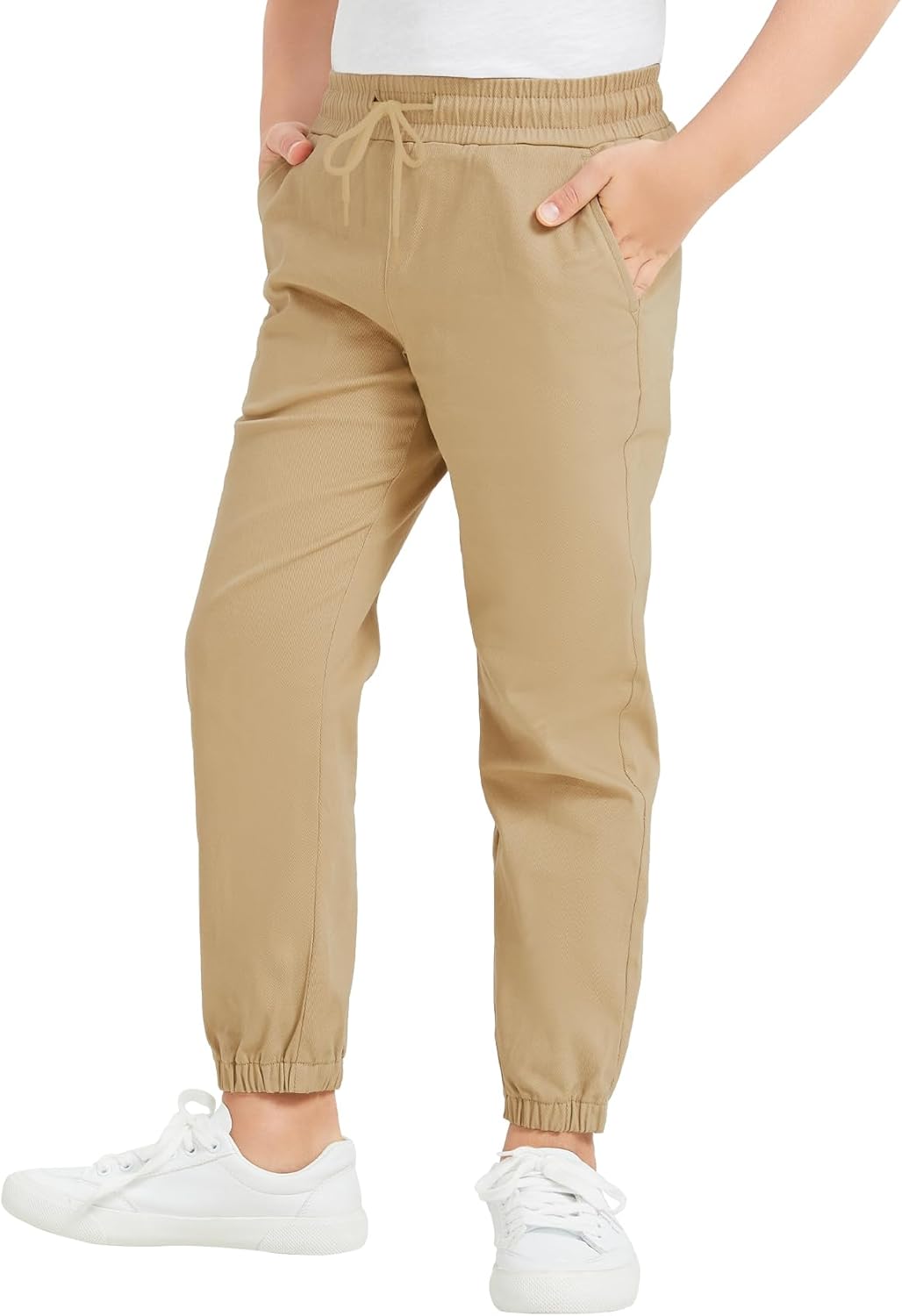 QBK Pull on Stretch School Uniform Pant Jogger Pants for Toddler to Youth Boys and Girls QBK Pull on Stretch School Uniform Pant Jogger Pants for Toddler to Youth Boys and Girls