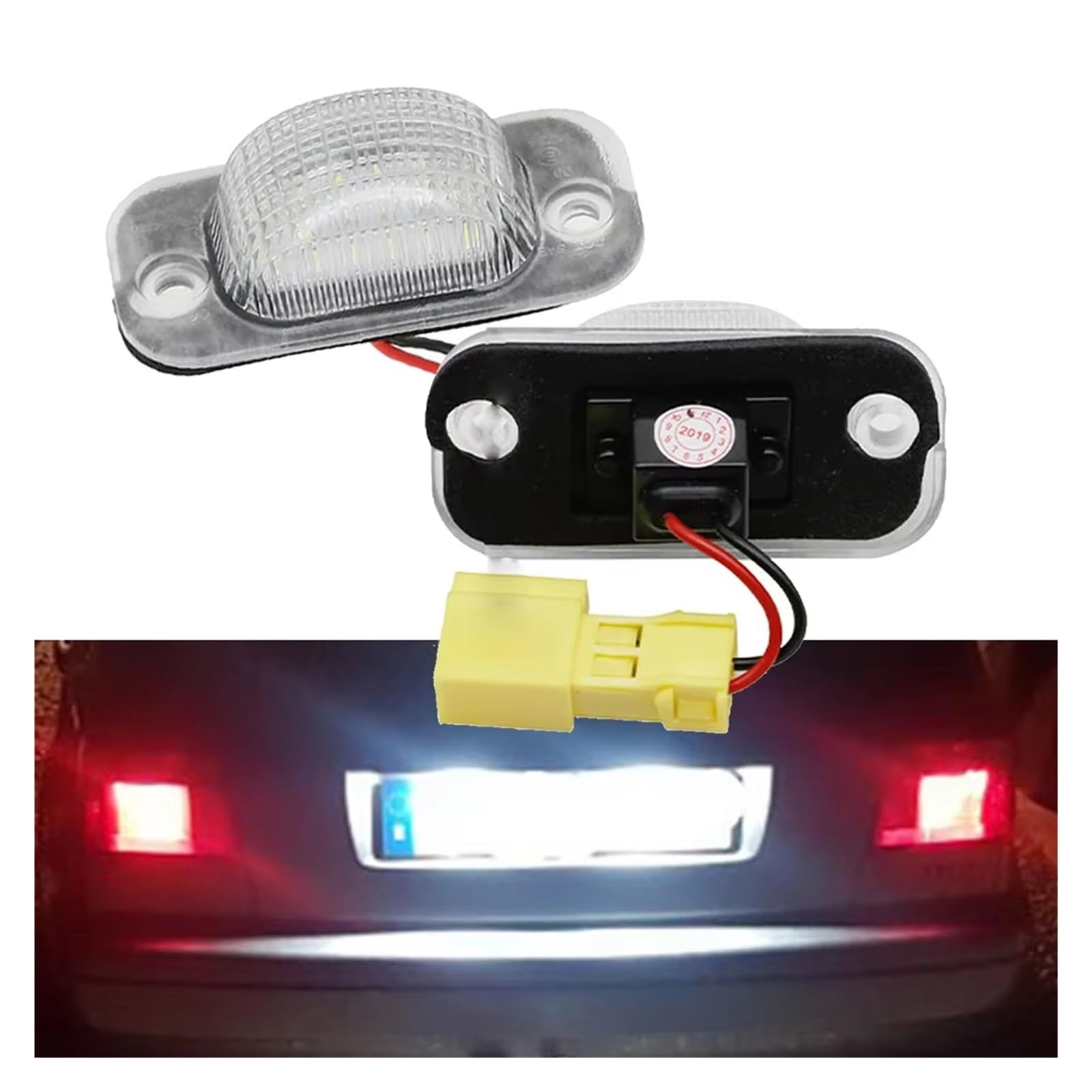 Lámpara matrícula trasera Luces LED Lámpara Placa Matrícula Para VW Para Golf Para Jetta Para Mk2 1984 1985 1986 1987 1988 1989 1990 1991