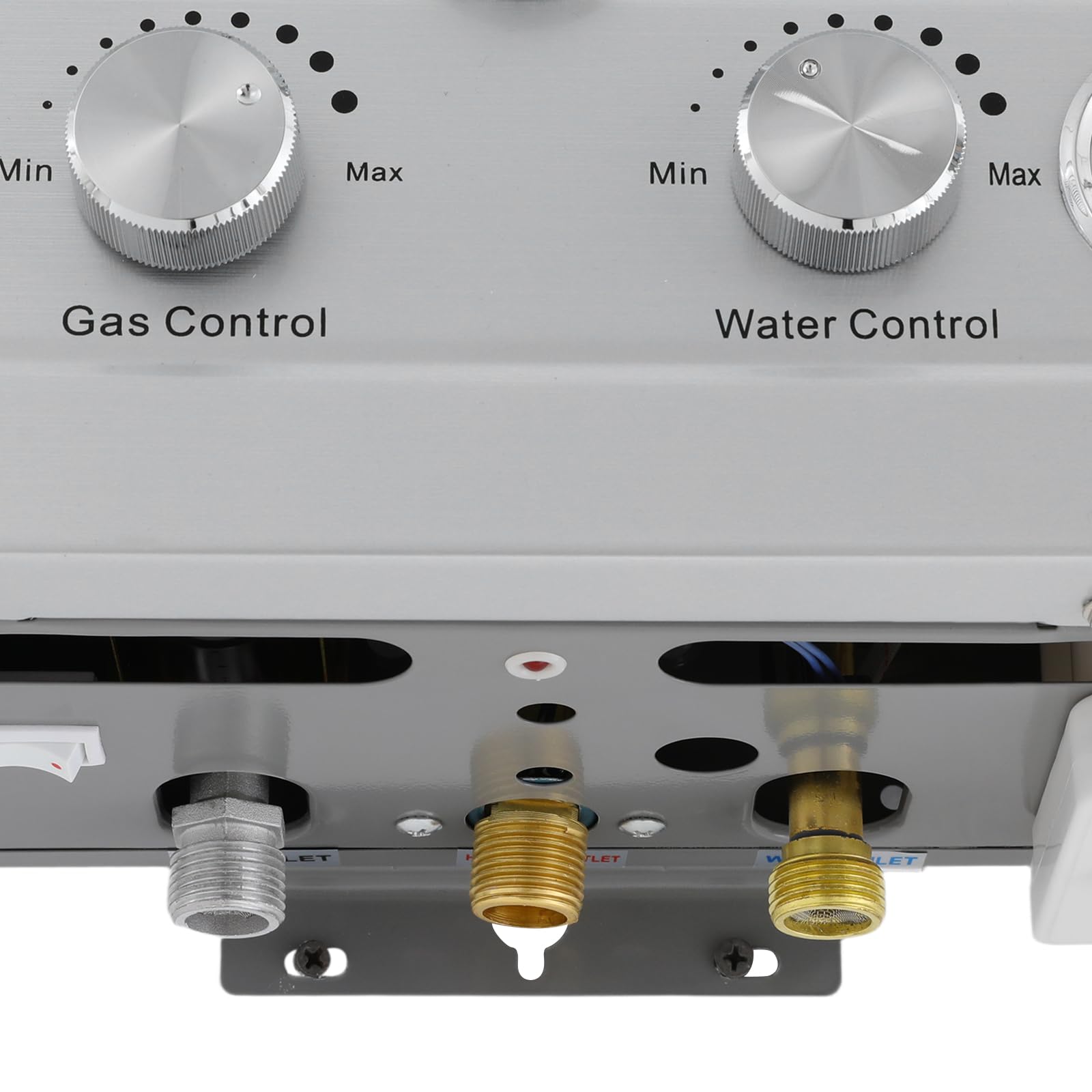 Gas Durchlauferhitzer 8L, 18KW LPG Gasdurchlauferhitzer mit Duschkopf, Sommer-Winter-Muster, Mehrfachschutz, 0,2 bar Startwasserdruck für Zuhause Wohnmobile