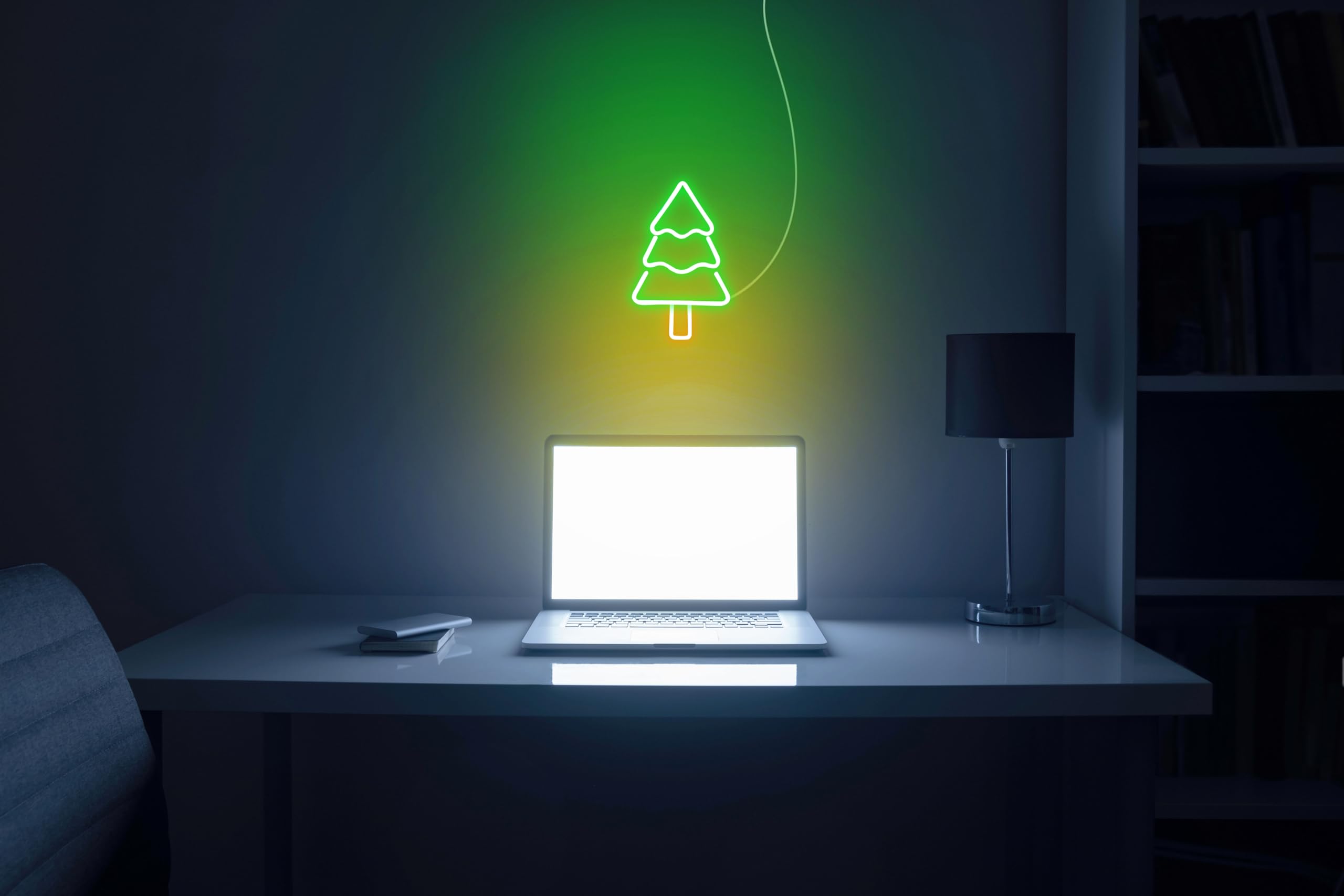 Enseigne Néon LED En Silicone Flexible Avec Décoration Les