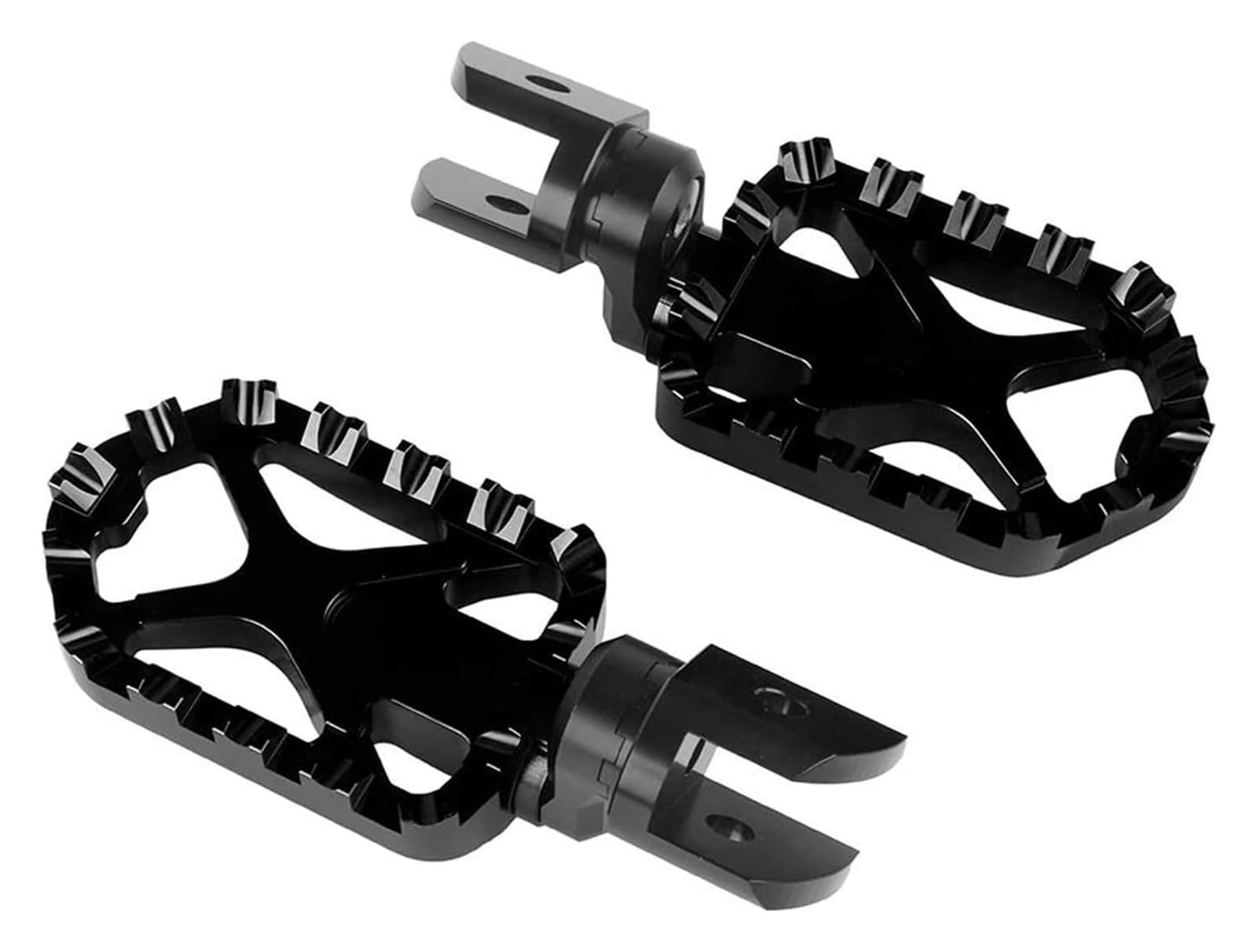 DS900X Aluminum Billet Motorcycle Footrests with Rubber Cover Pegs, 900DSX