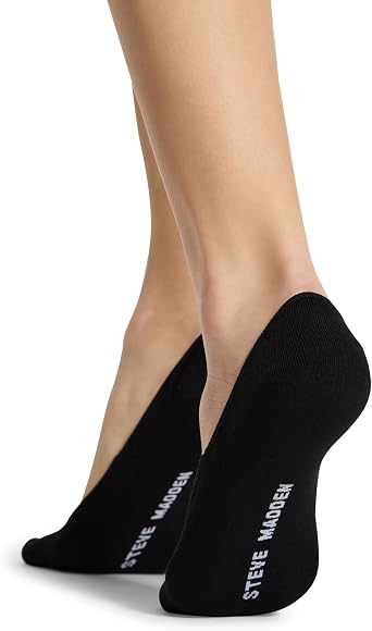 Steve Madden Womens 5PK Solid Microfiber Sneaker Liners