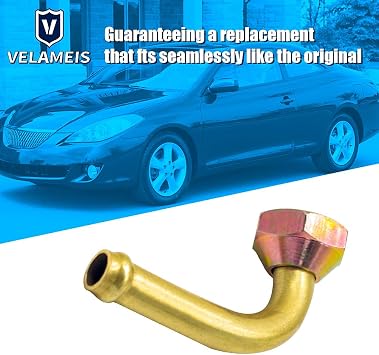 164000H131 2Pcs Transmission Cooler Oil Tube Connector Set/Radiator Transmission Line Fittings Fit for 2002-2006 Toyota Camry for 2004-2008 Solara Cooler Oil Tube Connector