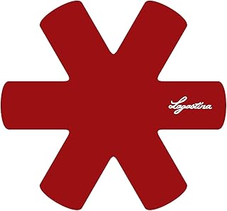 Lagostina Ingenio Smart Set Proteggi Padelle antiaderenti, Cotone, 4 Pezzi, Rosso