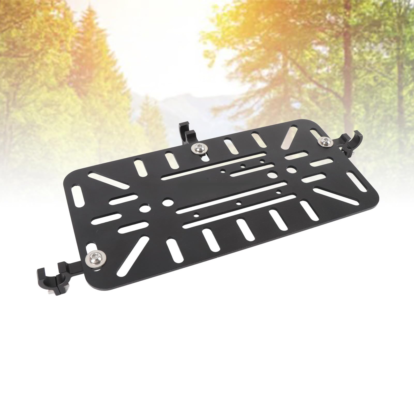 Soporte de Soporte para Bolsa Lateral de Motocicleta, Estante para Alforjas a Prueba de óxido de Aleación de Aluminio, para Bolsa Resistente a la Decoloración con 3 Clips de Sujeción y